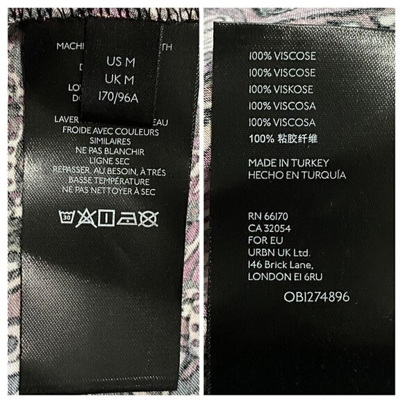 Anthropologie Lisabetta Maxi Printed‎ Dress Size M, paisely print, Wine, NWT - Picture 7 of 12